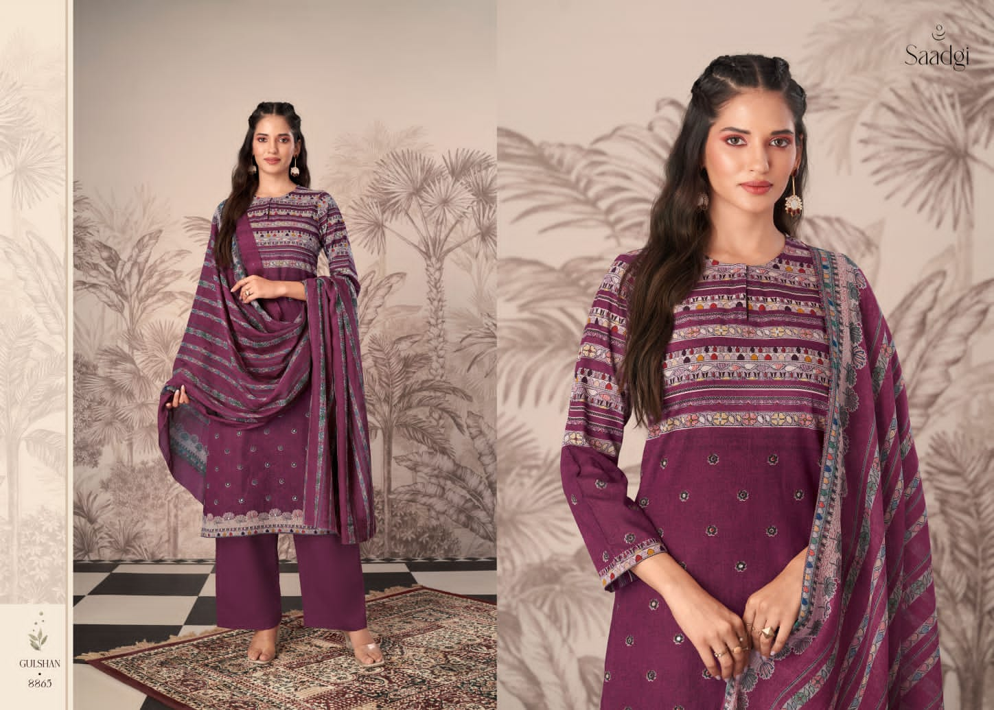 Gulshan By Saadgi Printed Cotton Dress Material Catalog